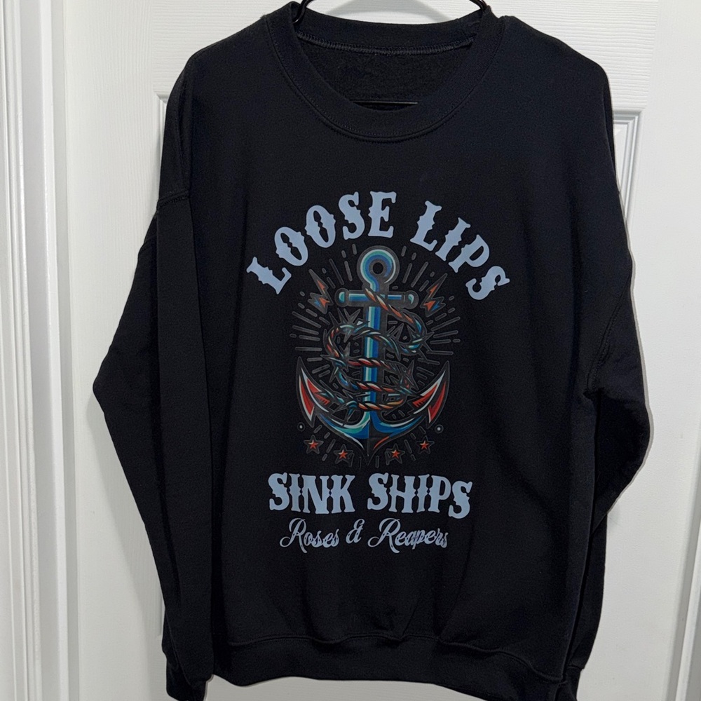 Gildan Black R&R Crewneck Sweater